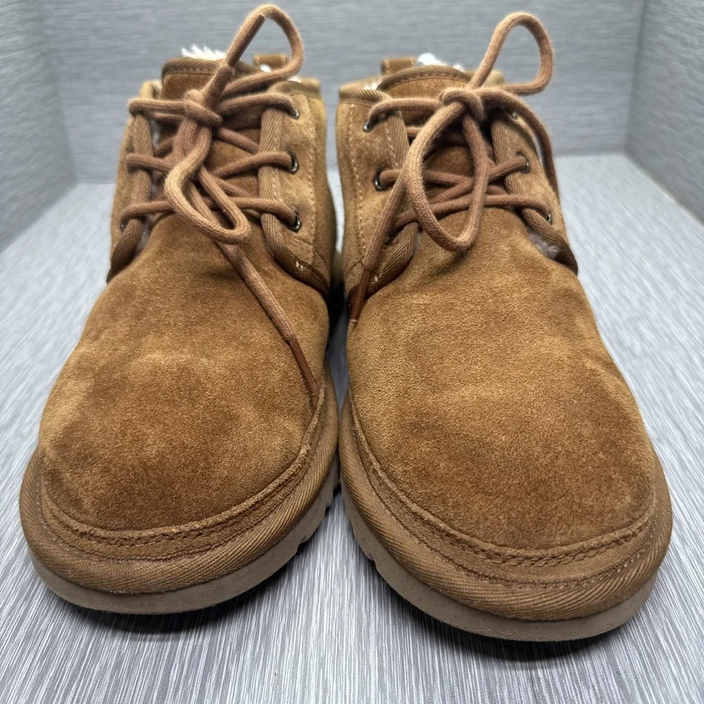 UGG‎ Neumel Chestnut Suede Shearling Lined Chukka Boots Men's Size 7